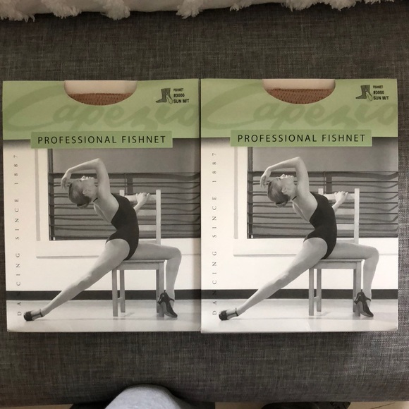 Capezio Professional Fishnet- Suntan M/T - Picture 3 of 3